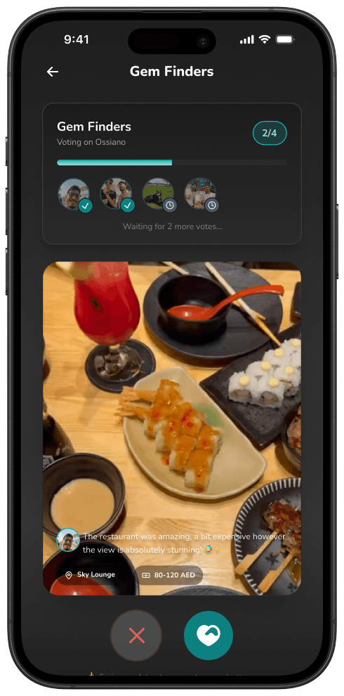 Myelino place match screen